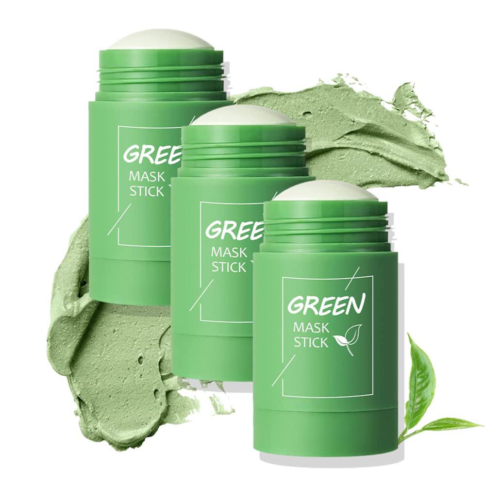 Bentonite Clay Mask - 1/3개입 녹차 클레이 스틱 (얼굴용), 녹색