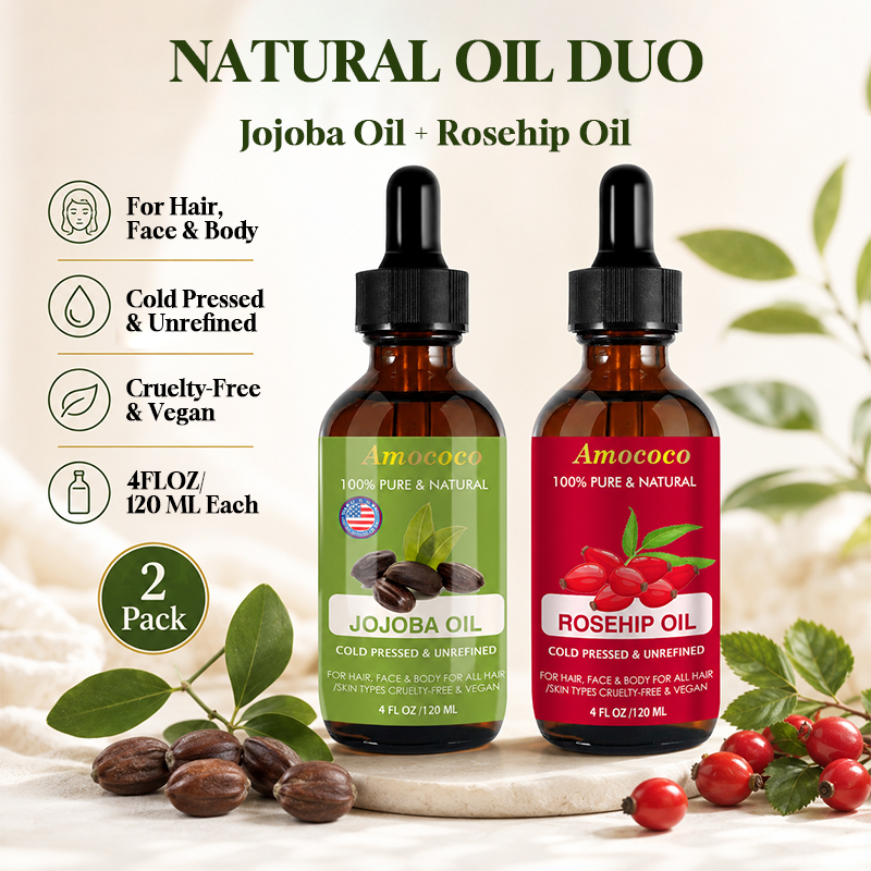 Face Oil Rosehip - 아모코코 2개입 호호바 오일 & 로즈힙