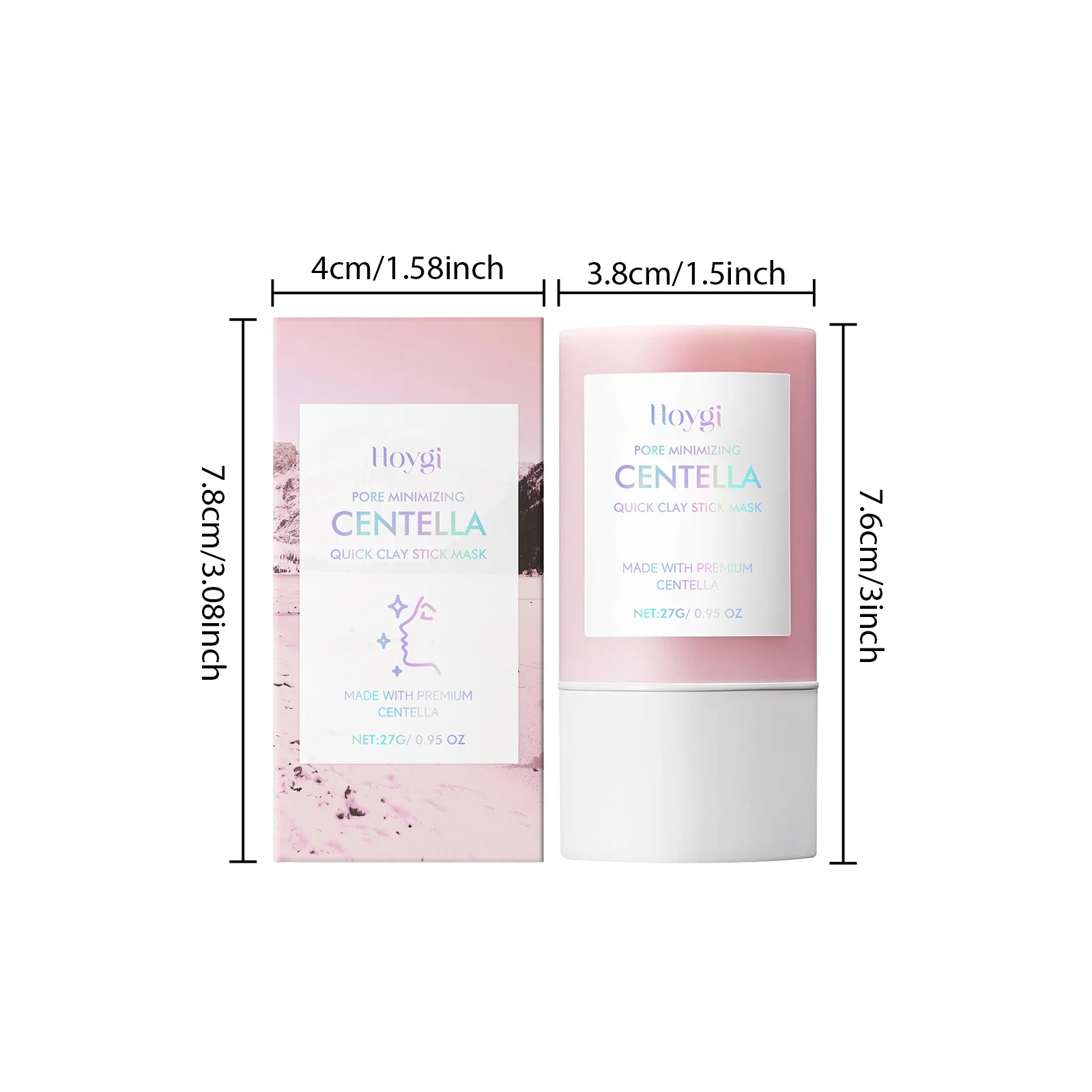 Bentonite Clay Mask - 센텔라 클레이 스틱 마스크, 피부 클렌징,