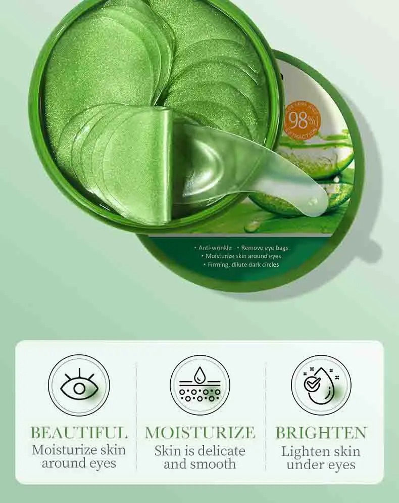 60pcs 알로에 베라 콜라겐 아이 마스크 안티 다크  - Skincare Finally Found You 리뷰 및 가격