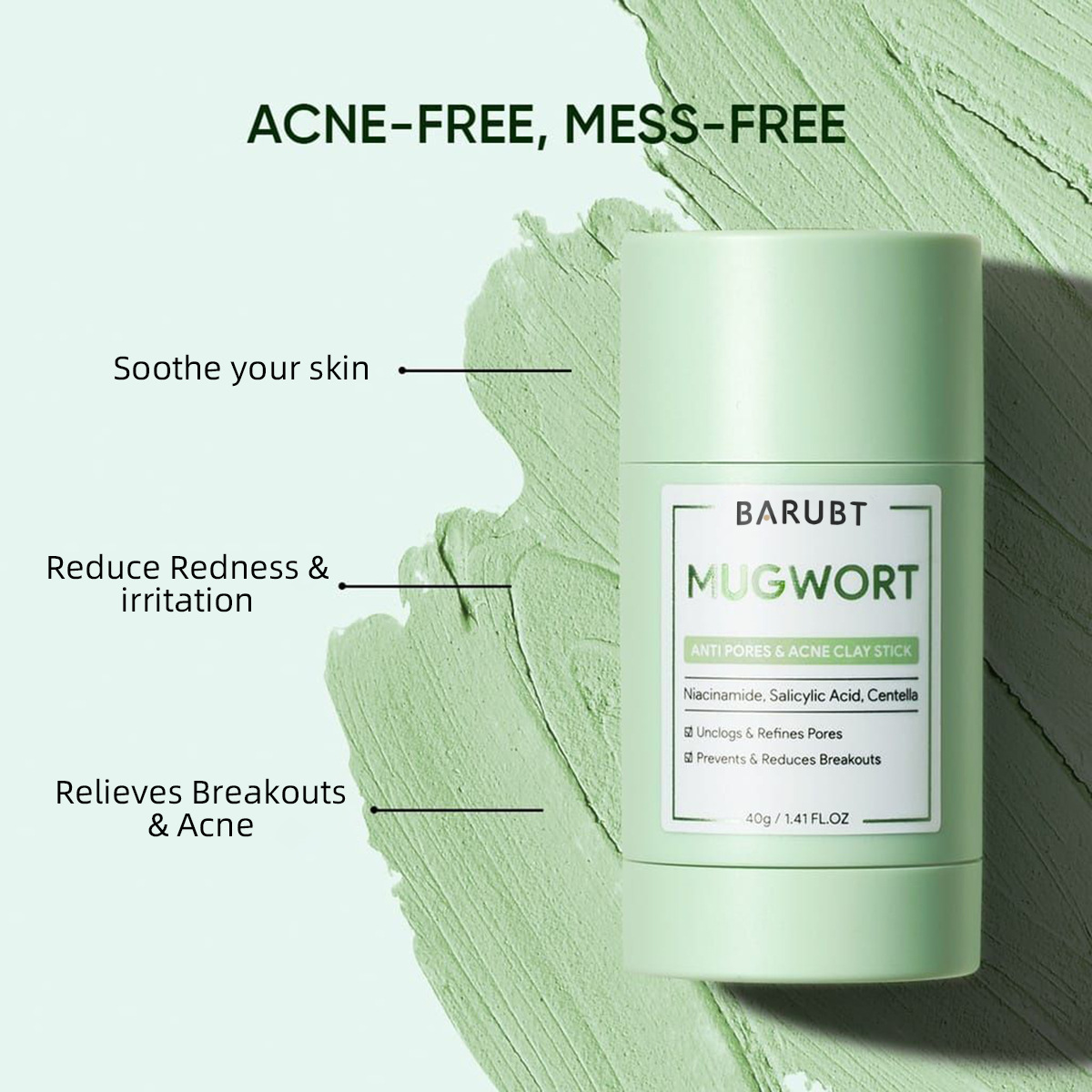 블랙헤드 여드름 제거 쑥 솔리드 마스크 모공 청소 스틱 - Bentonite Clay Mask 리뷰 및 가격