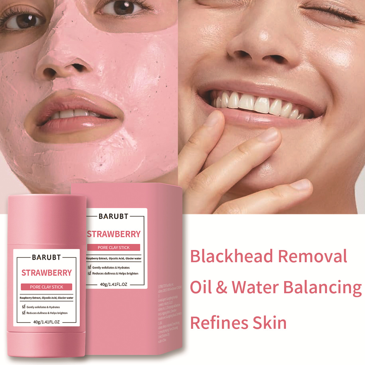 블랙헤드 여드름 제거 쑥 솔리드 마스크 모공 청소 스틱 - Bentonite Clay Mask 리뷰 및 가격